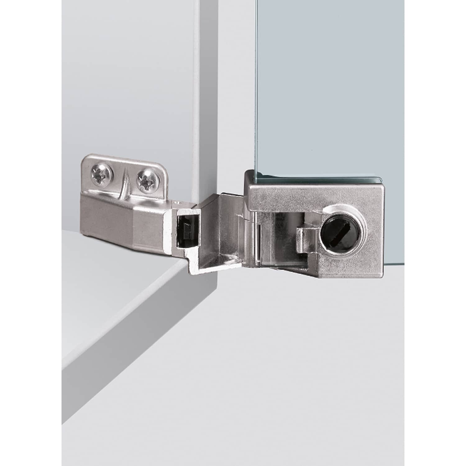 HETTICH Glastürscharnier ET 5160, vernickelt, matt, 30866