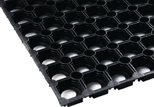 Gum.Ringmatte B.1m L.1m D.22mm schwarz NR/SBR o.Gewebeeinlage