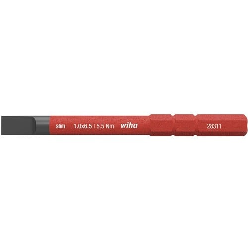 WIHA Wechselkl.SlimBit electric Schlitz 6,5x75mm VDE isol.WIHA