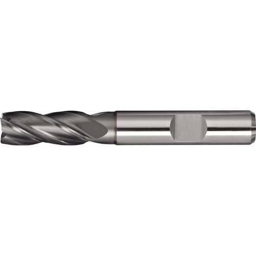 TECWERK Schaftfräser DIN 844 TypN D.18mm HSS-Co8 TiCN Weldon Z.4 kurz TECWERK