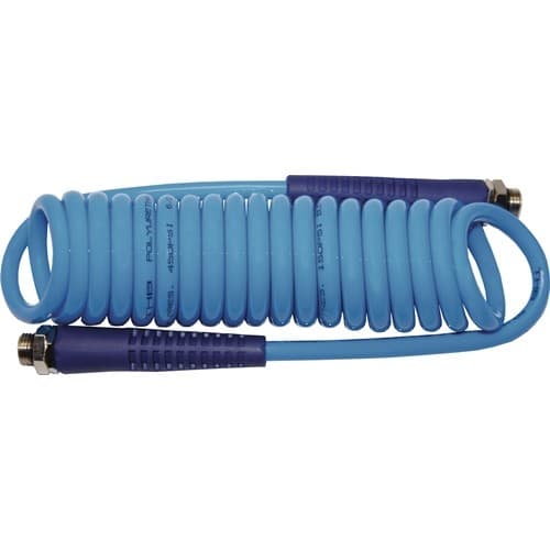 AEROTEC Spiralschlauch PRO ID 5mm AD 8mm L.3m blau 1/4 AG 1/4 AG AEROTEC
