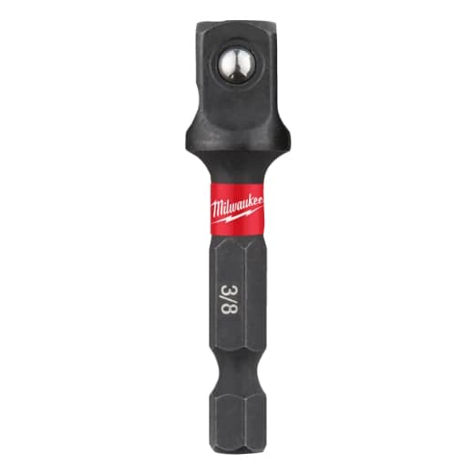 MILWAUKEE 1/4" Sechskant auf 3/8" Vierkant Steckschlüsseleinsatz SHOCKWAVE 50 mm