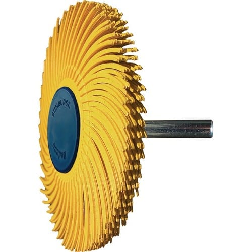 TYROLIT Radialbürstenscheibe Sunburst D.76mm K.80 Gelb 10000min-¹ TYROLIT
