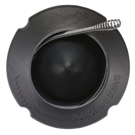 MILWAUKEE 8 mm x 7,6 m mit Keulenkopf und Spiraltrommel Spirale für Akku-Rohrreiniger M12BDC