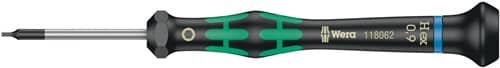WERA Elektronik-Feinmechanik-Schraubendreher 2054 6-KT.0,9mm Klingen-L.40mm WERA