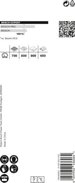 BOSCH EXPERT Construction Material Lochsäge, 41 x 60 mm. Für Dreh- und Schlagbohrer