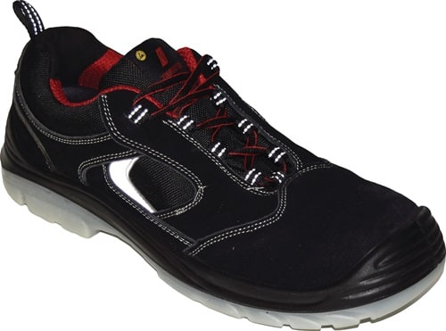 NITRAS Sicherheitsschuh EASY STEP Gr.40 W.11 schwarz S1P SRC EN20345 Leder NITRAS