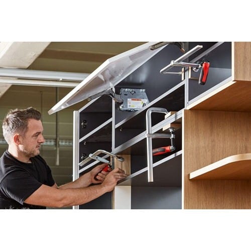 BESSEY Ganzstahlschraubzwinge GZ-KG Spann-W.250mm A.120mm 2-K-Klappgriff BESSEY