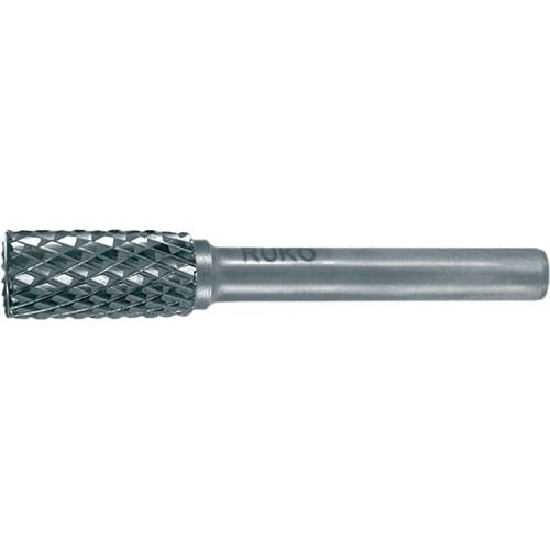 RUKO Frässtift ZYAS D.16mm Kopf-L.25mm Schaft-D.6mm HM Blank Verz.KVZ 4 m.Stirn RUKO