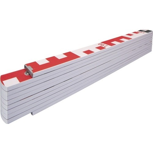 STABILA Gliedermaßstab 1407 GEO L.2m B.1,70cm mm/cm EG III Buchenholz weiß STABILA