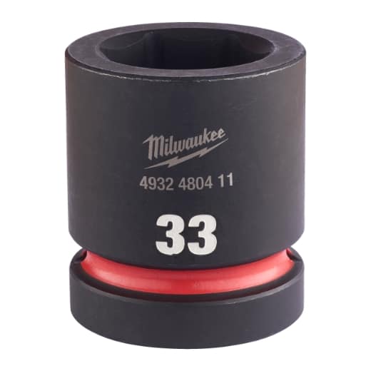 MILWAUKEE 33 x 62 mm SHOCKWAVE Schlagnuss 1" kurz