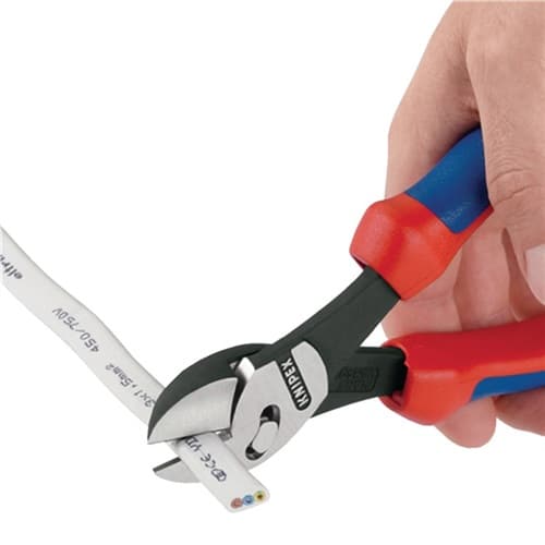 KNIPEX Hochleistungsseitenschneider TwinForce® L.180mm pol.Comfort-Griff KNIPEX