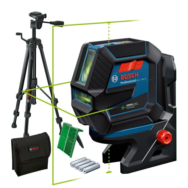 BOSCH Kombilaser GCL 2-50 G mit Baustativ