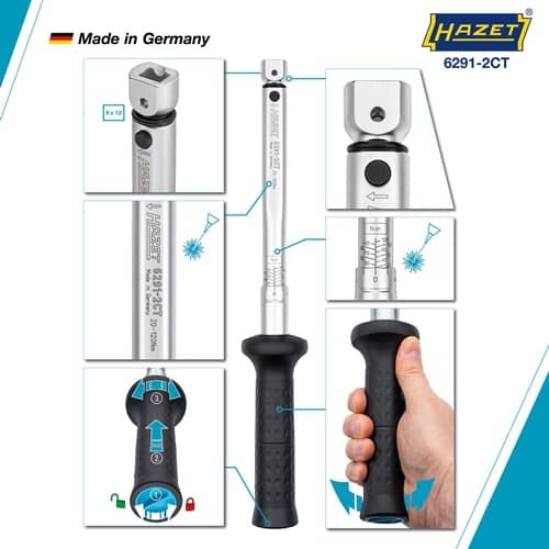 HAZET Drehmomentschlüssel 6291-2CT 20-120 Nm 9x12mm HAZET