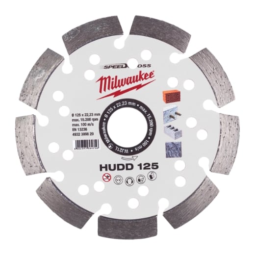 MILWAUKEE für harte Materialien Speedcross Diamanttrennscheibe HUDD 125 mm