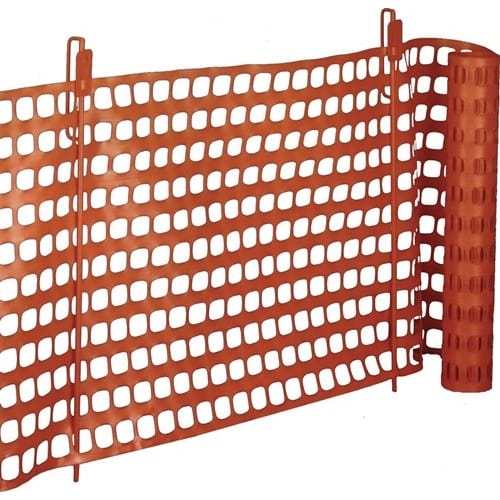 WEMAS Fangzaun Thermoplast L.50m H.1m verkehrsorange 6kg WEMAS