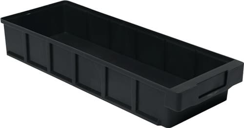 LA-KA-PE Regalkasten L500xB186xH83mm schwarz PP 8 St/Karton