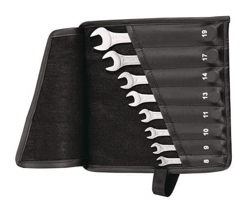 TECWERK Ringmaulschlüsselsatz 22-tlg.SW 6-36mm Form A CV-Stahl in Rolltasche TECWERK