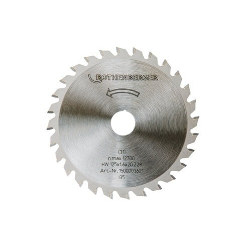 ROTHENBERGER Sägeblatt DURACUT Uni AD 125mm Z.28 Bohr.20mm ROTHENBERGER