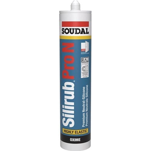SOUDAL Silikondichtstoff Silirub Pro N weiß 300 ml Kartusche