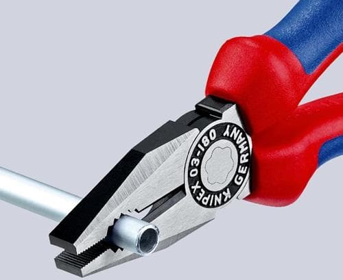 KNIPEX Kombizange L.180mm pol.Mehrkomp.-Hülle KNIPEX