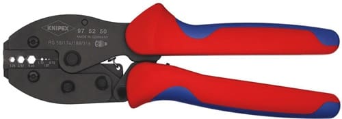 KNIPEX Crimpzange PreciForce® L.220mm 0,72/1,07/1,72/3,25/4,52/5,4mm 498g KNIPEX