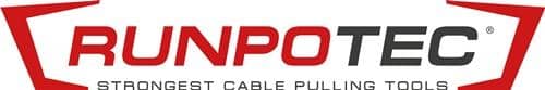 RUNPOTEC Glasfaserstab Band-L.120m Biege-R.620mm Kabel-D.9mm RUNPOTEC