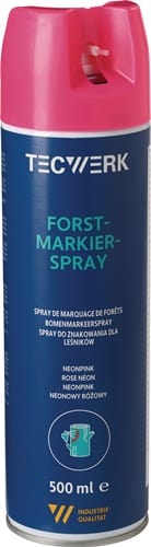 TECWERK Forstmarkierspray neonpink 500ml Spraydose TECWERK