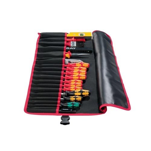 PARAT Werkzeugrolltasche 20 Fächer B740xH330mm Nyl.schwarz/rot PARAT