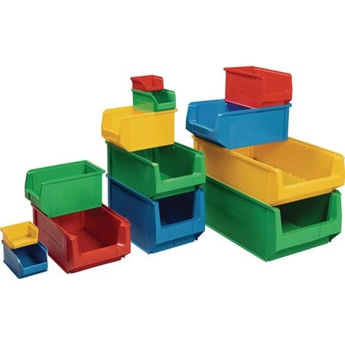 Sichtlagerkasten L160/140xB100xH75mm PE gelb TECWERK