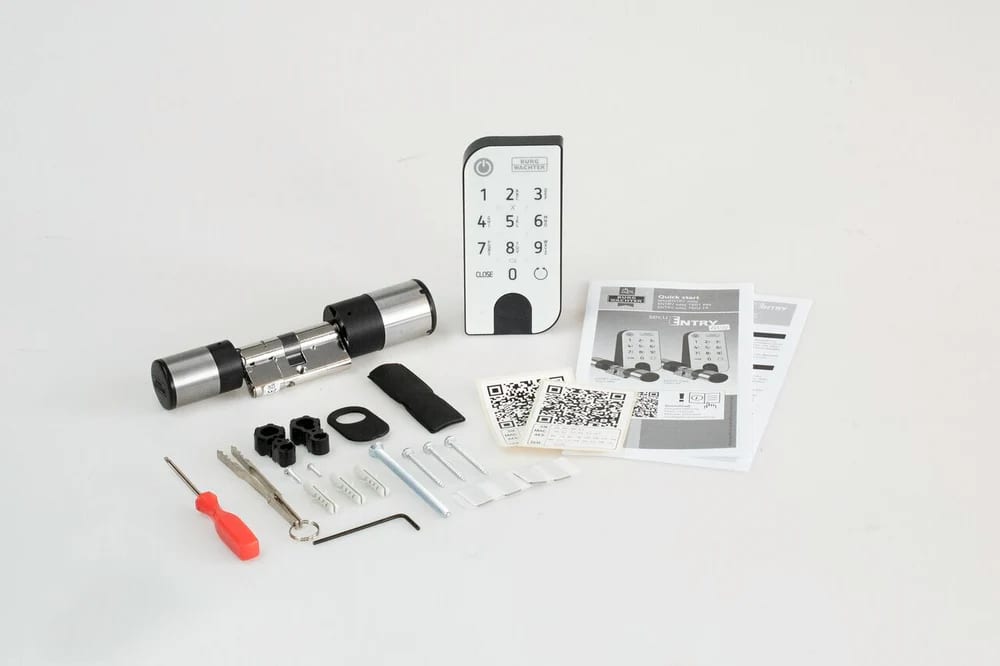 BURG-WÄCHTER Elektronisches Schließsystem, ENTRY easy, 7601 Pincode, m. Tastatur,TS max.118mm, 50601