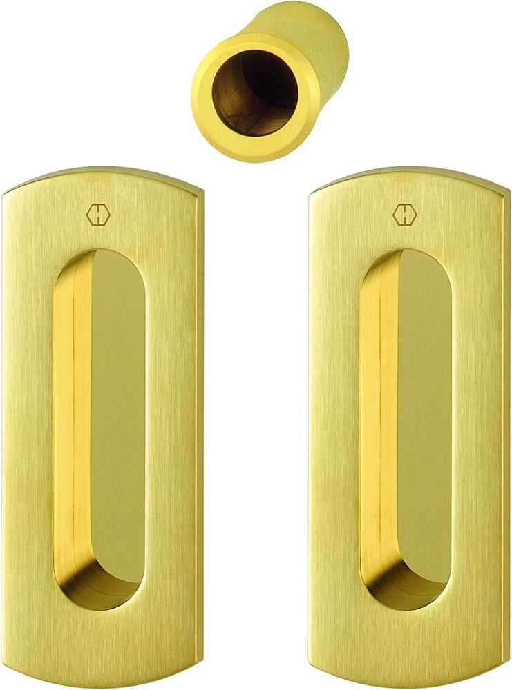 HOPPE® Schiebetürmuschel M463 Set 5, Messing, 3207867