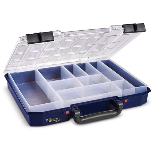 RAACO Sortimentskasten CarryLite 55 4x8-10 B337xT278xH57mm 10 Fächer blau RAACO