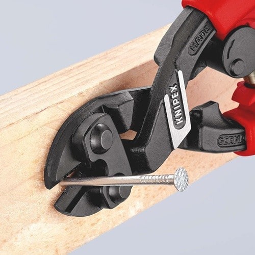 KNIPEX Kompaktbolzenschneider CoBolt L.200mm Mehrkomp.-Hülle 20Grad Form 2 o.Aussparung