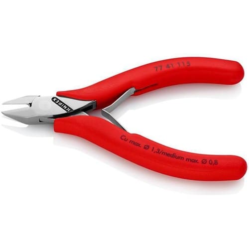 KNIPEX Elektronik-Seitenschneider L.115mm Form 2 Facette nein Ku.-Überzug