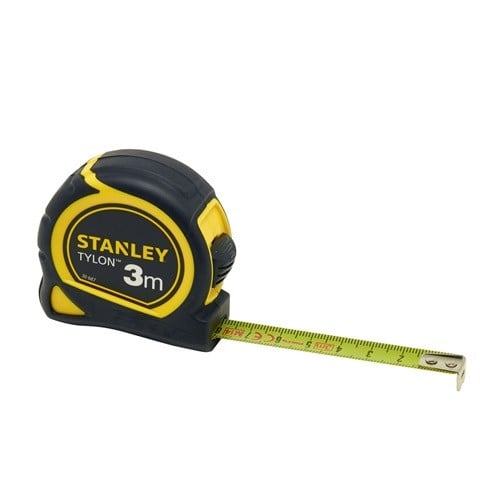STANLEY Taschenrollbandmaß Tylon™ L.3m B.12,7mm mm/cm EG II Ku.Gürtelclip STANLEY