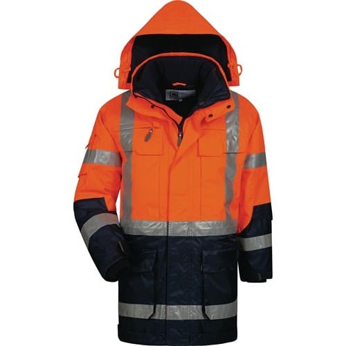 ELYSEE Warnschutzparka Wallace Gr.M orange/marine ELYSEE