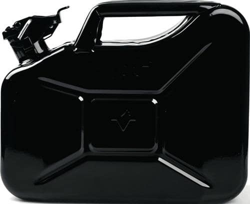 VALPRO Kraftstoffkanister 10l Schwarz RAL 9005 Stahlbl.0,9mm L345xB165xH275mm VALPRO
