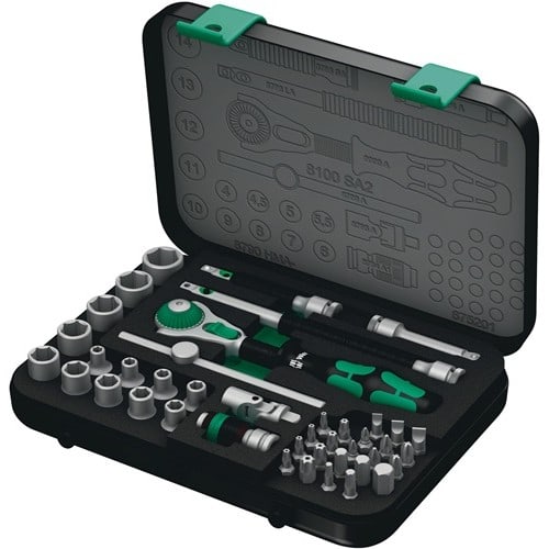 WERA Steckschlüsselsatz Zyklop Speed 42-tlg.1/4 Zoll SW 4-14mm Z.72 6KT WERA