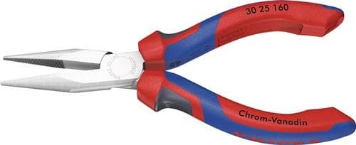 KNIPEX Langbeckzange Gesamt-L.160mm Form 2 Kopf verchr.lang,flach-rund Comfort-Griff