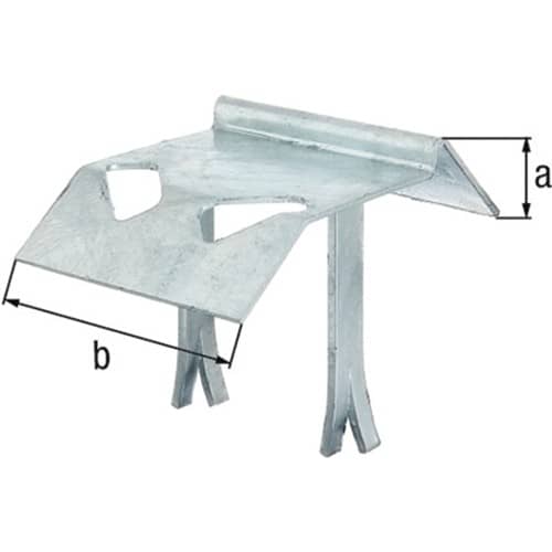 GAH Auflaufstütze Typ 321 STA TZN angeschw.Mauerkrallen 125mm GAH