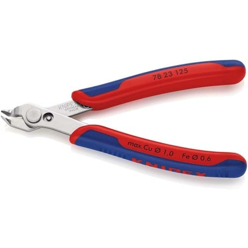 KNIPEX Elektronikseitenschneider Super-Knips® INOX L.125mm Form 2 Facette nein pol.