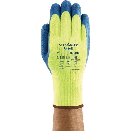 ANSELL Kälteschutzhandschuhe ActivArmr® 80-400 Gr.10 gelb/blau EN 388,EN 511,EN 407