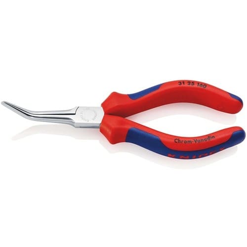 KNIPEX Nadelzange L.160mm 45Grad gew.verchr.Mehrkomp.-Hüllen KNIPEX