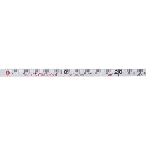 TECWERK Kapselbandmaß L.50m Bandbr.13mm 2 mm/cm EG II ABS Nylon-Fiber TECWERK
