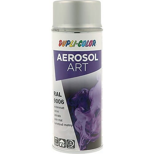 DUPLI-COLOR Buntlackspray AEROSOL Art weißalu.seidenmatt RAL 9006 400ml Spraydose