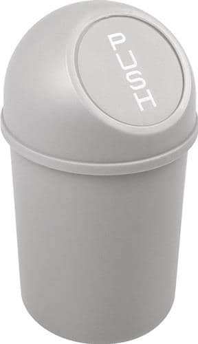 HELIT Abfallbehälter H375xØ214mm 6l lichtgrau HELIT
