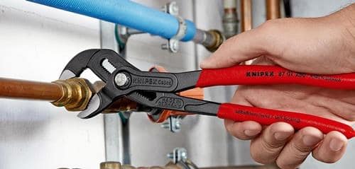 KNIPEX Wasserpumpenzange Cobra® L.250mm Spann-W.46mm pol.Ku.-Überzug KNIPEX