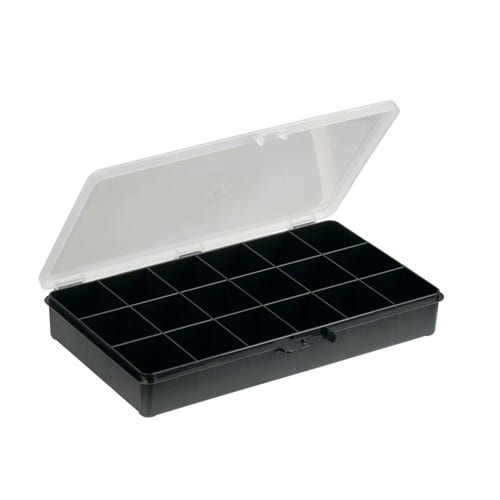 RAACO Sortierkasten B.271xT.173xH.41mm 18feste Fächer Box 18