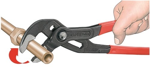 KNIPEX Wasserpumpenzange Cobra® L.250mm Spann-W.46mm pol.Ku.-Überzug Quick Set KNIPEX
